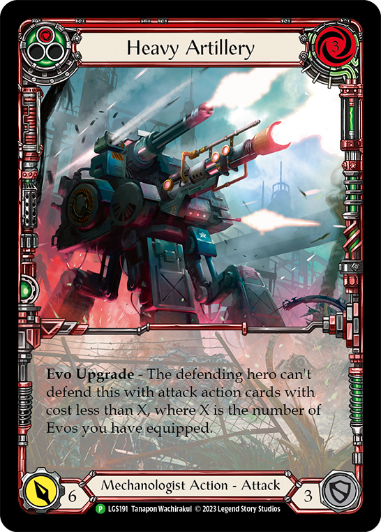 Heavy Artillery (Red) [LGS191] (Promo)  Rainbow Foil | Gam3 Escape