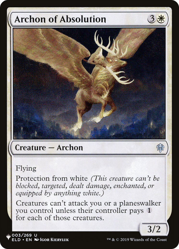 Archon of Absolution [The List Reprints] | Gam3 Escape