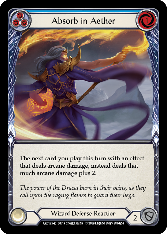 Absorb in Aether (Blue) [ARC125-R] (Arcane Rising)  1st Edition Normal | Gam3 Escape