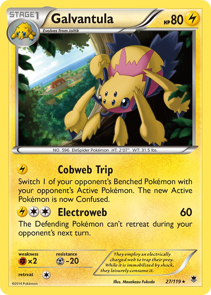 Galvantula(27/119) (Theme Deck Exclusive) [XY: Phantom Forces] | Gam3 Escape