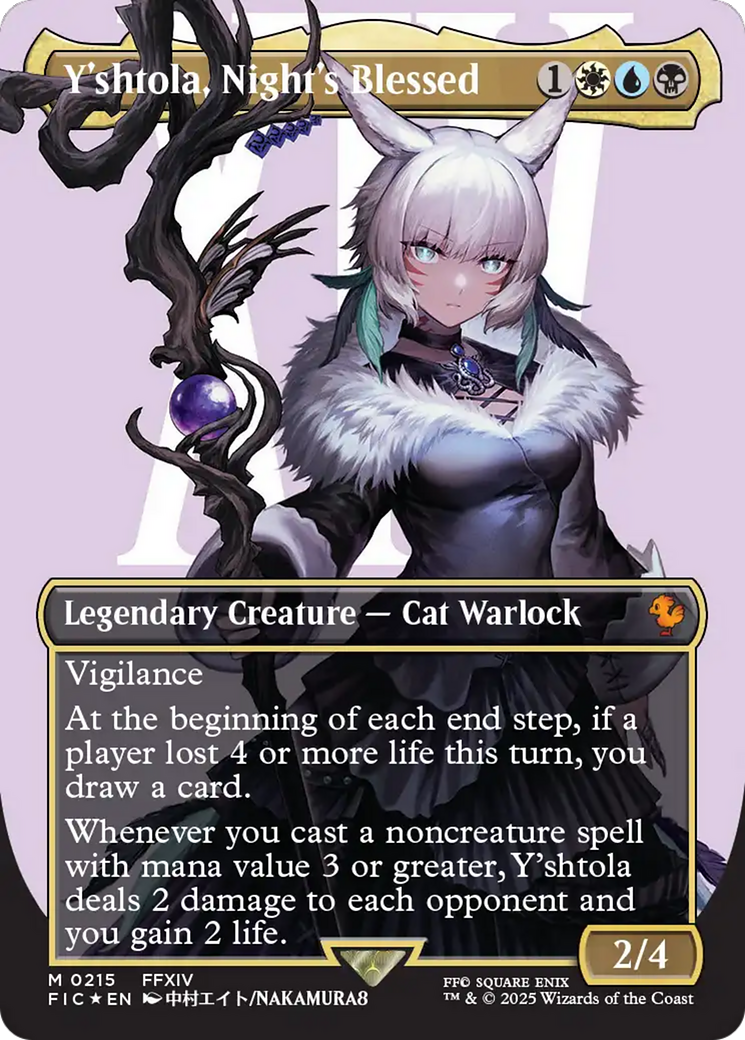 Y'shtola, Night's Blessed (Borderless) (Surge Foil) [FINAL FANTASY Commander] | Gam3 Escape