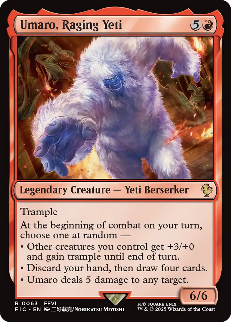 Umaro, Raging Yeti [FINAL FANTASY Commander] | Gam3 Escape