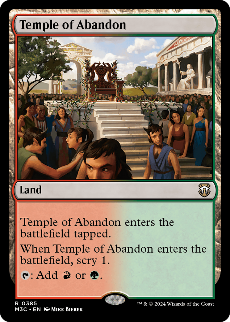 Temple of Abandon (Ripple Foil) [Modern Horizons 3 Commander] | Gam3 Escape