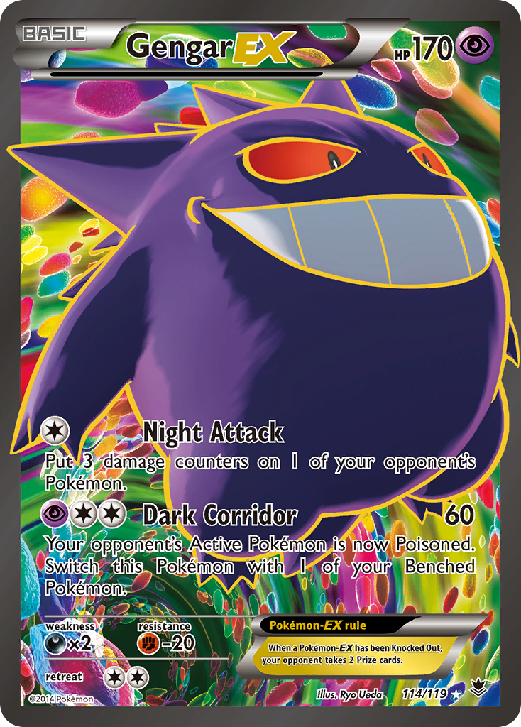 Gengar EX (114/119) [XY: Phantom Forces] | Gam3 Escape