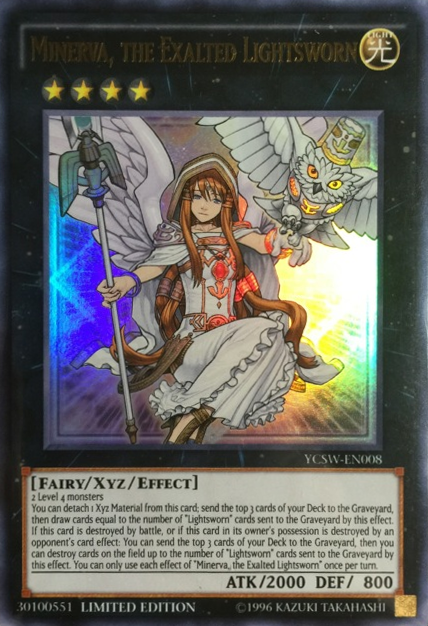 Minerva, the Exalted Lightsworn [YCSW-EN008] Ultra Rare | Gam3 Escape