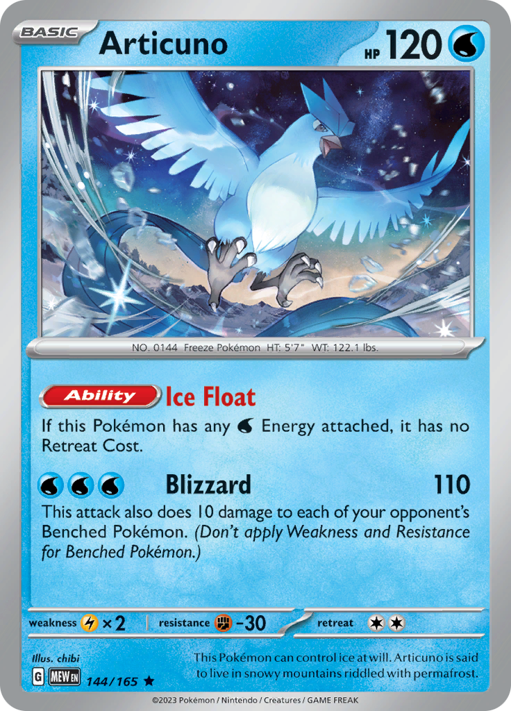 Articuno (144/165) [Scarlet & Violet: 151] | Gam3 Escape