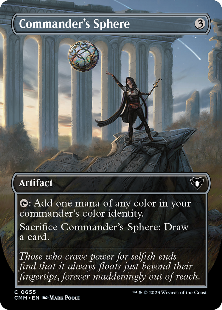 Commander's Sphere (Borderless Alternate Art) [Commander Masters] | Gam3 Escape