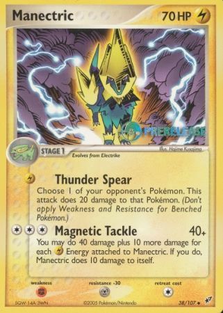 Manectric EX (38/107) (Deoxys Prerelease Promo) [Nintendo: Black Star Promos] | Gam3 Escape