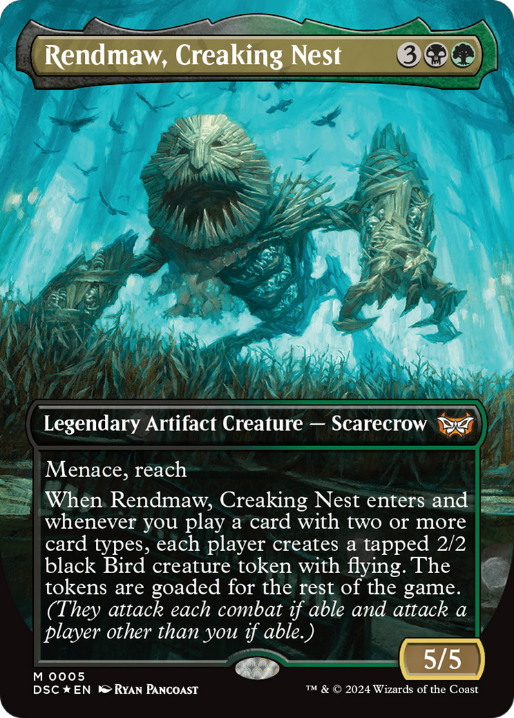 Rendmaw, Creaking Nest (Borderless) [Duskmourn: House of Horror Commander] | Gam3 Escape