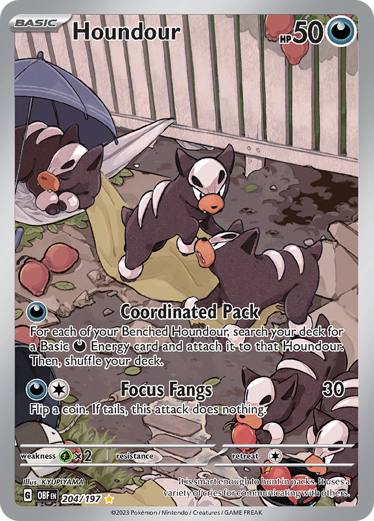 Houndour (204/197) [Scarlet & Violet: Obsidian Flames] | Gam3 Escape