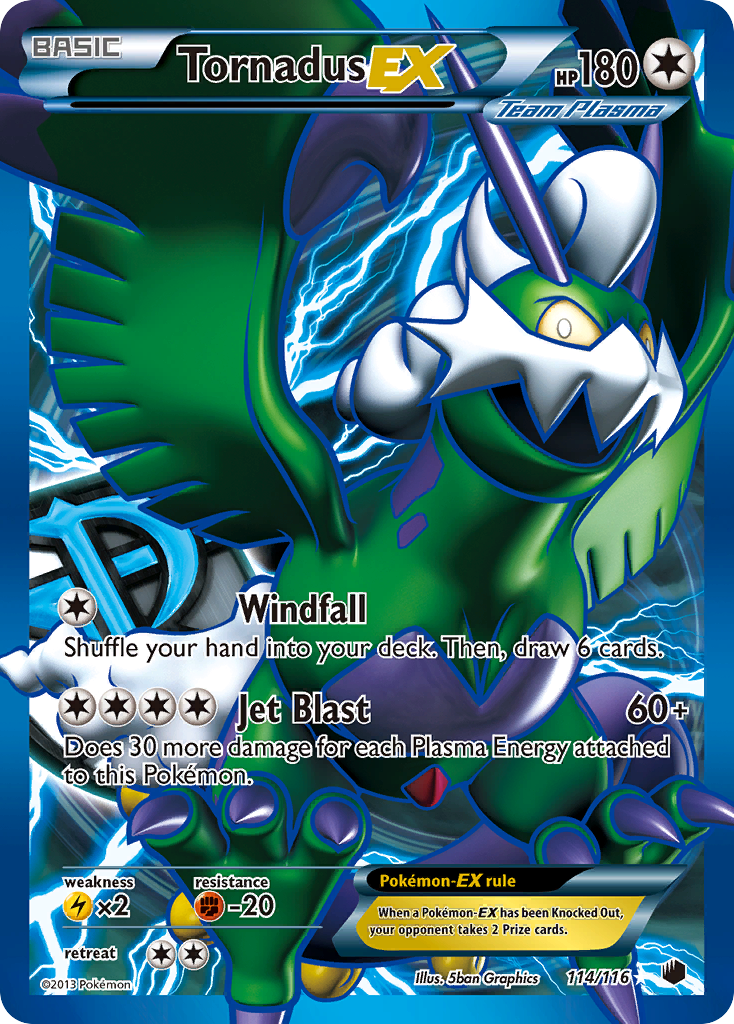 Tornadus EX (114/116) [Black & White: Plasma Freeze] | Gam3 Escape