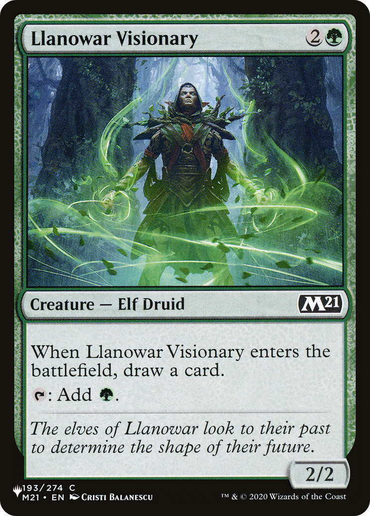 Llanowar Visionary [The List] | Gam3 Escape