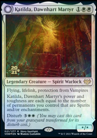 Katilda, Dawnhart Martyr // Katilda's Rising Dawn [Innistrad: Crimson Vow Prerelease Promos] | Gam3 Escape