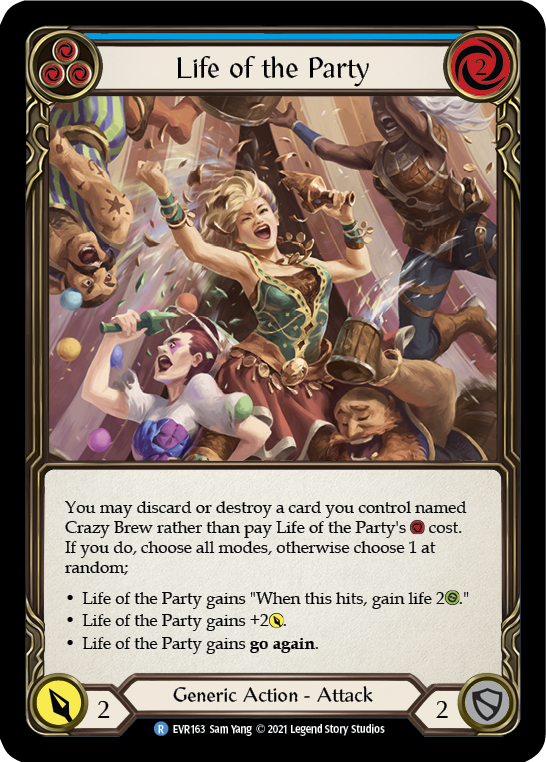 Life of the Party (Blue) [EVR163] (Everfest)  1st Edition Normal | Gam3 Escape