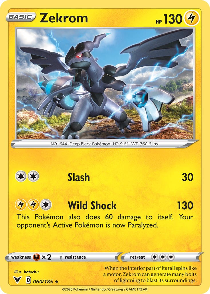 Zekrom (060/185) (Cosmos Holo) [Sword & Shield: Black Star Promos] | Gam3 Escape