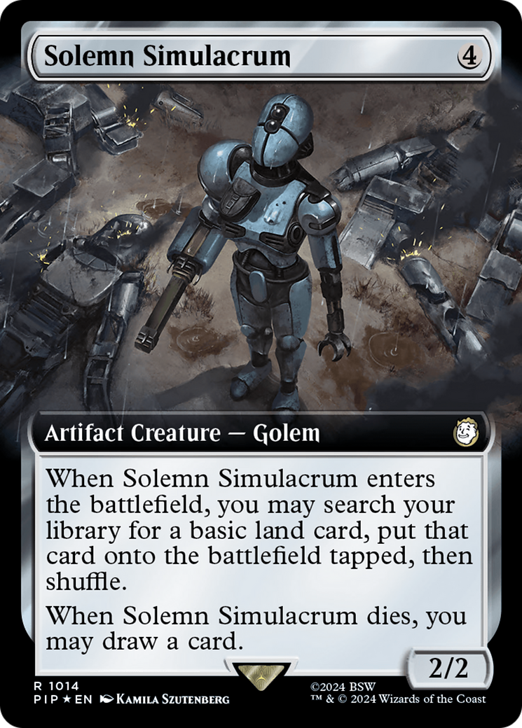 Solemn Simulacrum (Extended Art) (Surge Foil) [Fallout] | Gam3 Escape