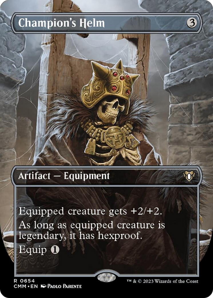 Champion's Helm (Borderless Alternate Art) [Commander Masters] | Gam3 Escape