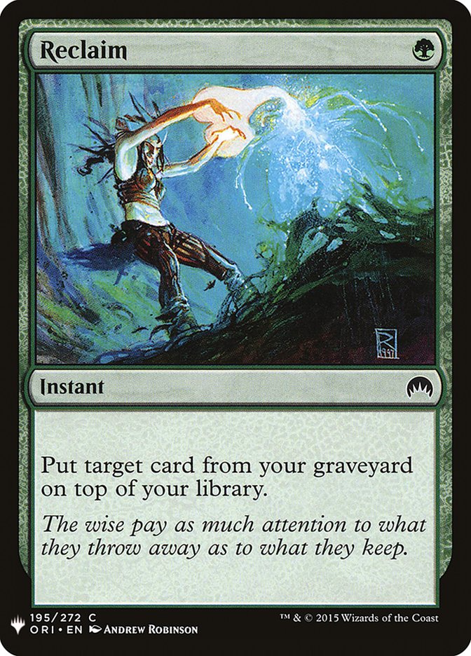 Reclaim [Mystery Booster] | Gam3 Escape