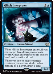 Glitch Interpreter (Extended Art) [Duskmourn: House of Horror Commander] | Gam3 Escape