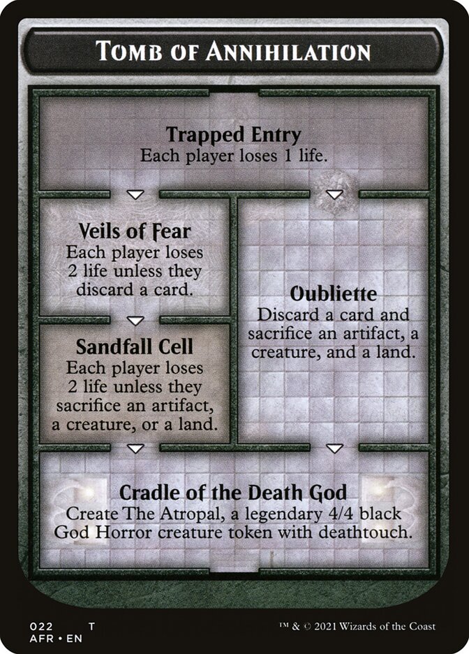 Tomb of Annihilation Token (Oversized) [Oversize Cards] | Gam3 Escape