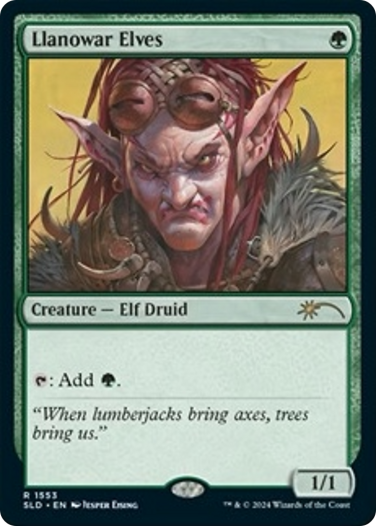 Llanowar Elves (1553) (Rainbow Foil) [Secret Lair Drop Series] | Gam3 Escape