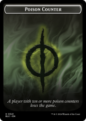 Rabbit // Poison Counter Double-Sided Token [Bloomburrow Commander Tokens] | Gam3 Escape