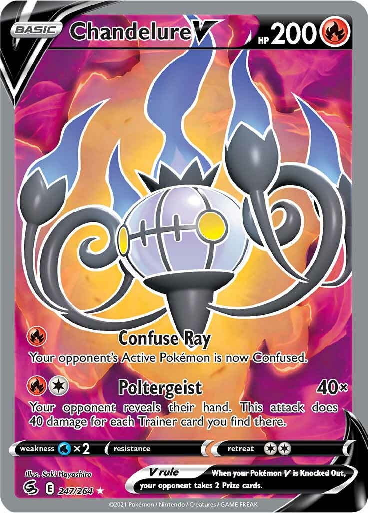 Chandelure V (247/264) [Sword & Shield: Fusion Strike] | Gam3 Escape