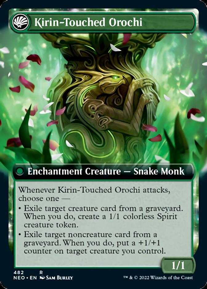 Teachings of the Kirin // Kirin-Touched Orochi (Extended Art) [Kamigawa: Neon Dynasty] | Gam3 Escape