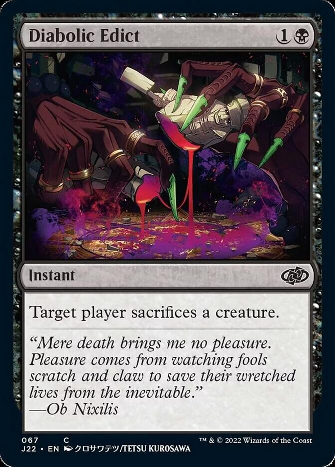 Diabolic Edict [Jumpstart 2022] | Gam3 Escape