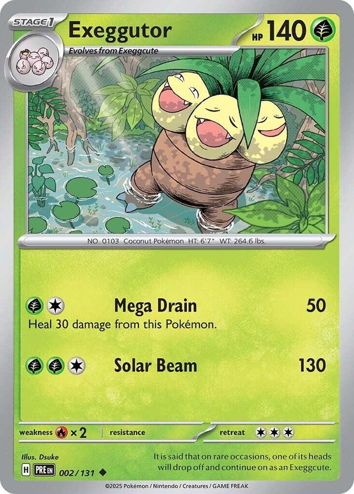 Exeggutor (002/131) [Scarlet & Violet: Prismatic Evolutions] | Gam3 Escape