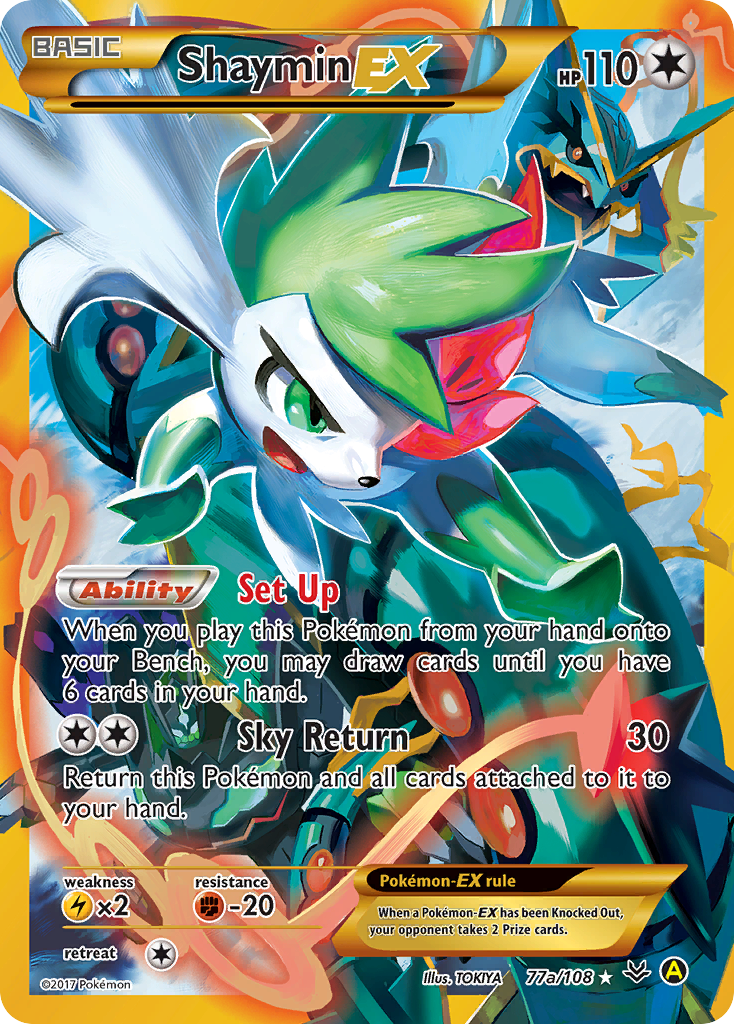 Shaymin EX (77a/108) [Alternate Art Promos] | Gam3 Escape