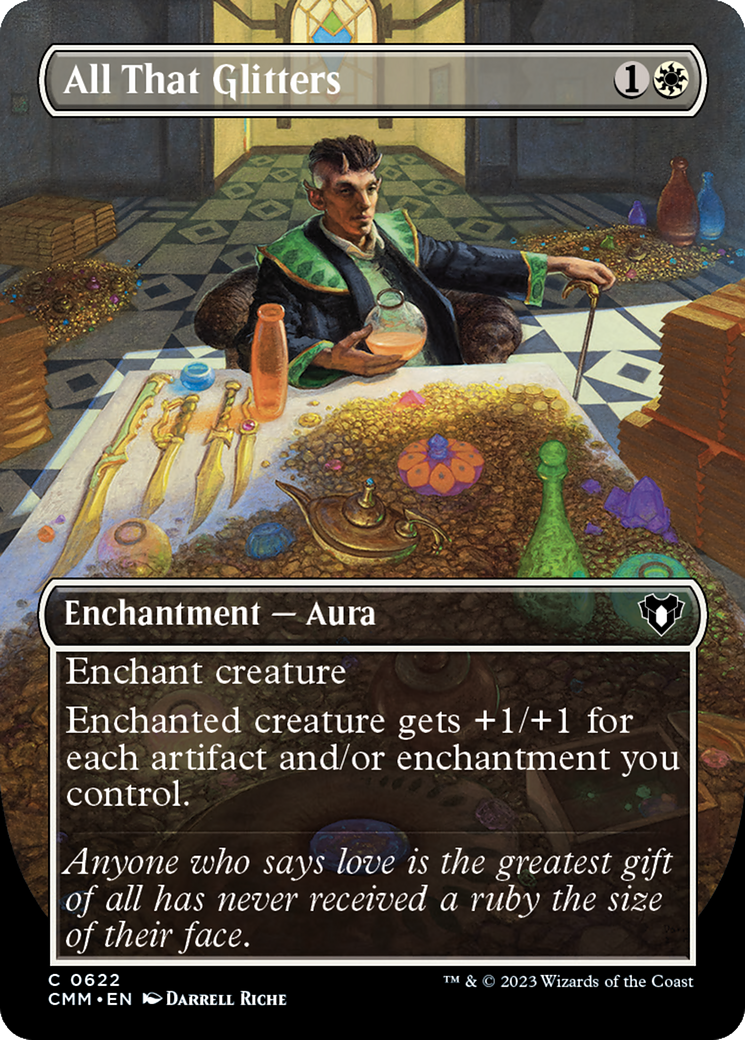 All That Glitters (Borderless Alternate Art) [Commander Masters] | Gam3 Escape