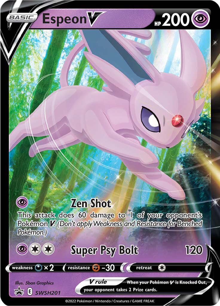 Espeon V (SWSH201) [Sword & Shield: Black Star Promos] | Gam3 Escape