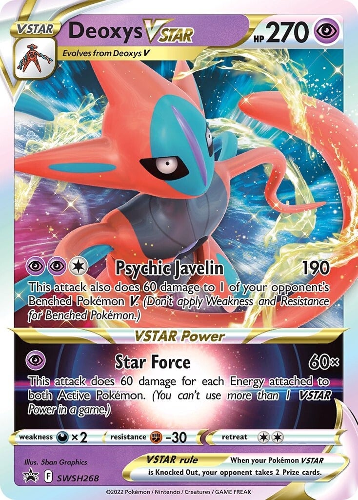 Deoxys VSTAR (SWSH268) [Sword & Shield: Black Star Promos] | Gam3 Escape