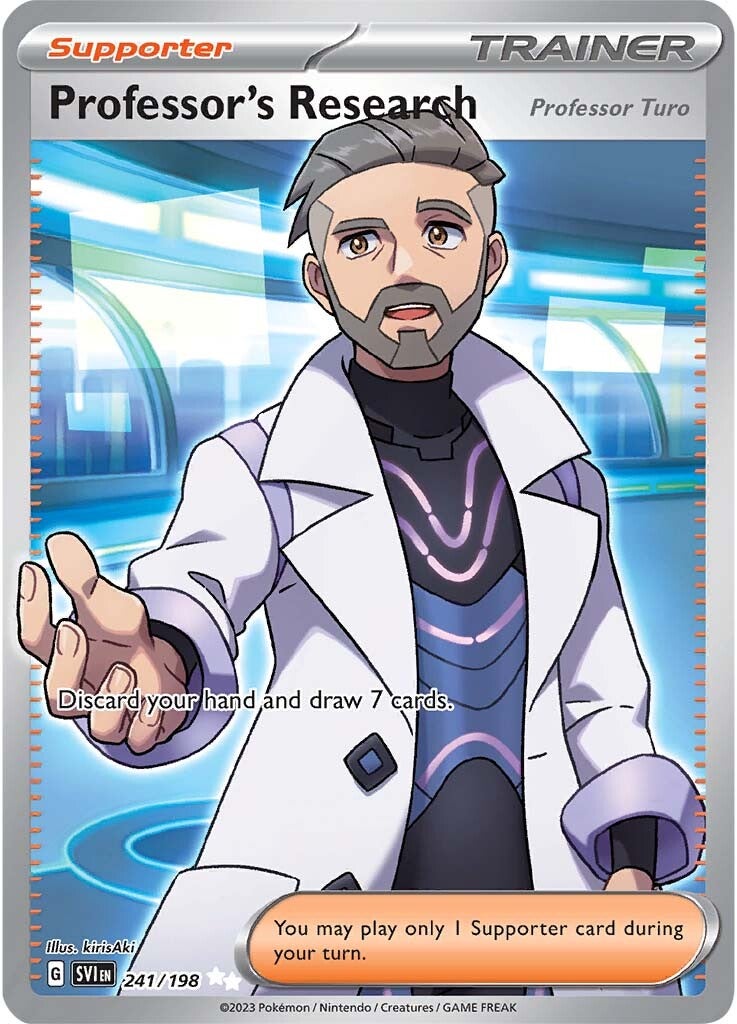 Professor's Research (Professor Turo) (241/198) [Scarlet & Violet: Base Set] | Gam3 Escape