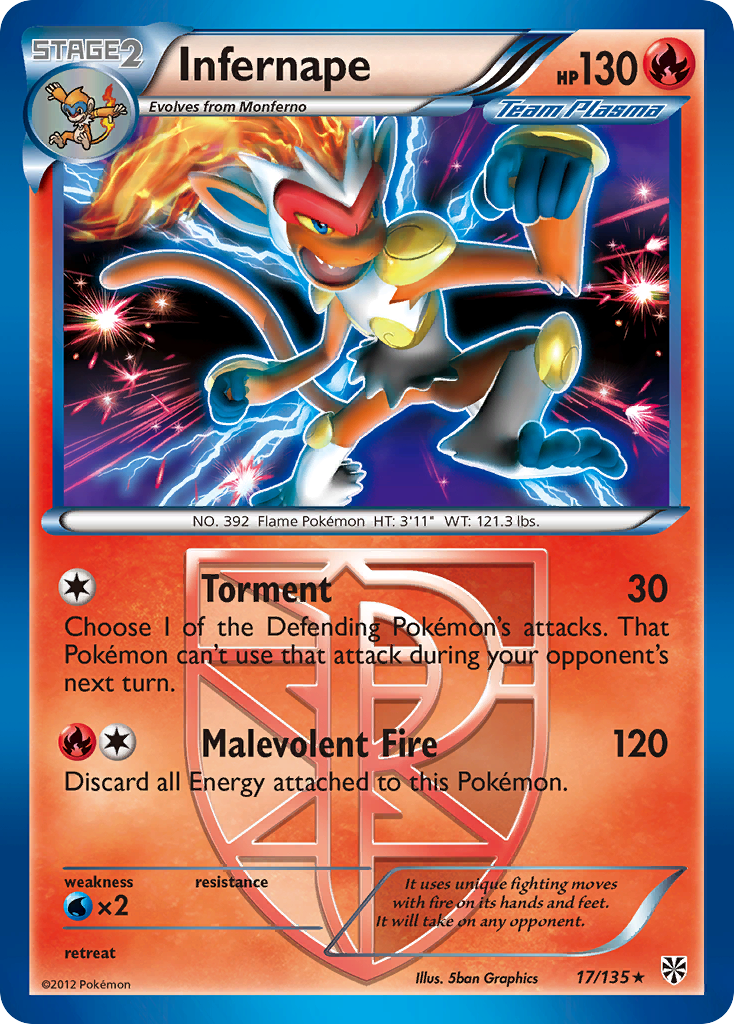 Infernape (17/135) [Black & White: Plasma Storm] | Gam3 Escape