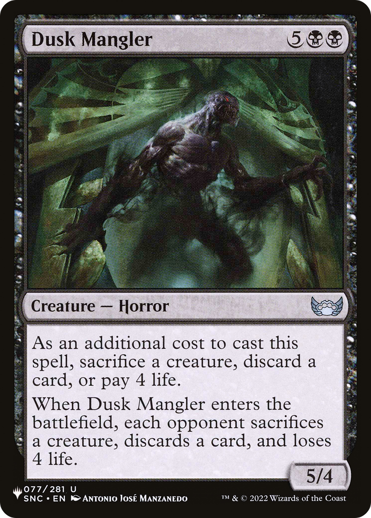 Dusk Mangler [The List] | Gam3 Escape