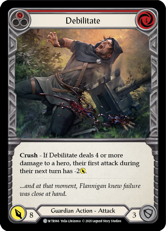 Debilitate (Red) [U-WTR066] (Welcome to Rathe Unlimited)  Unlimited Rainbow Foil | Gam3 Escape