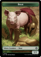 Boar // Merfolk (0003) Double-Sided Token [The Lost Caverns of Ixalan Commander Tokens] | Gam3 Escape