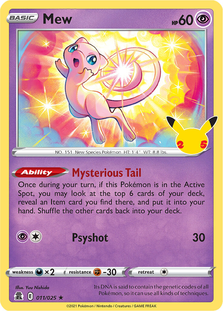 Mew (011/025) [Celebrations: 25th Anniversary] | Gam3 Escape