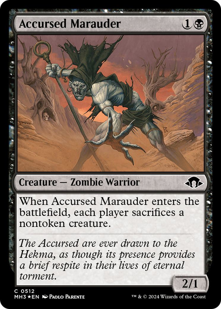 Accursed Marauder (Ripple Foil) [Modern Horizons 3] | Gam3 Escape