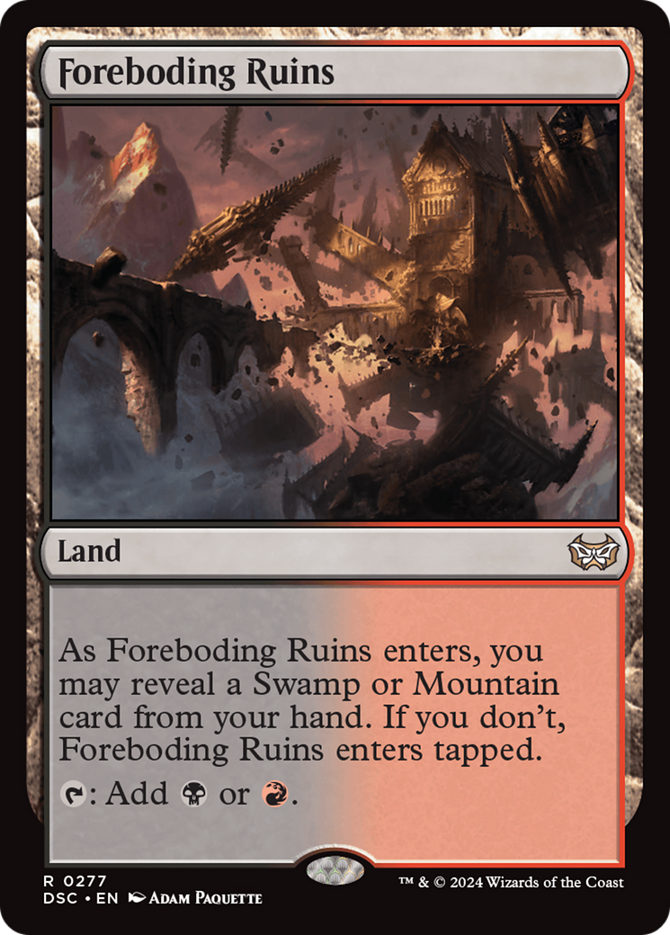 Foreboding Ruins [Duskmourn: House of Horror Commander] | Gam3 Escape