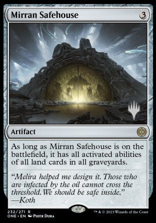 Mirran Safehouse (Promo Pack) [Phyrexia: All Will Be One Promos] | Gam3 Escape
