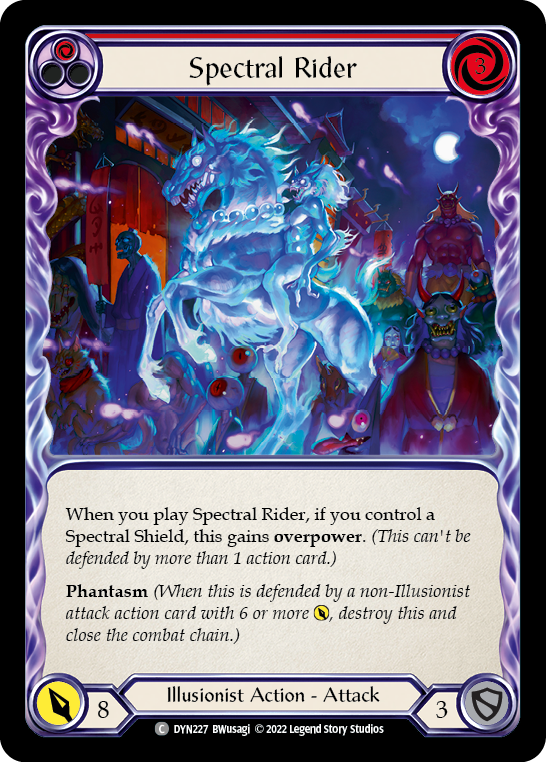 Spectral Rider (Red) [DYN227] (Dynasty)  Rainbow Foil | Gam3 Escape