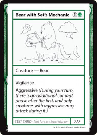 Bear with Set's Mechanic (2021 Edition) [Mystery Booster Playtest Cards] | Gam3 Escape