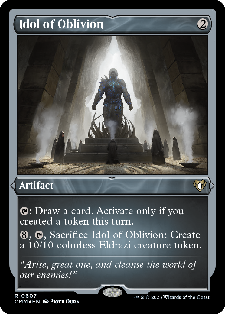 Idol of Oblivion (Foil Etched) [Commander Masters] | Gam3 Escape