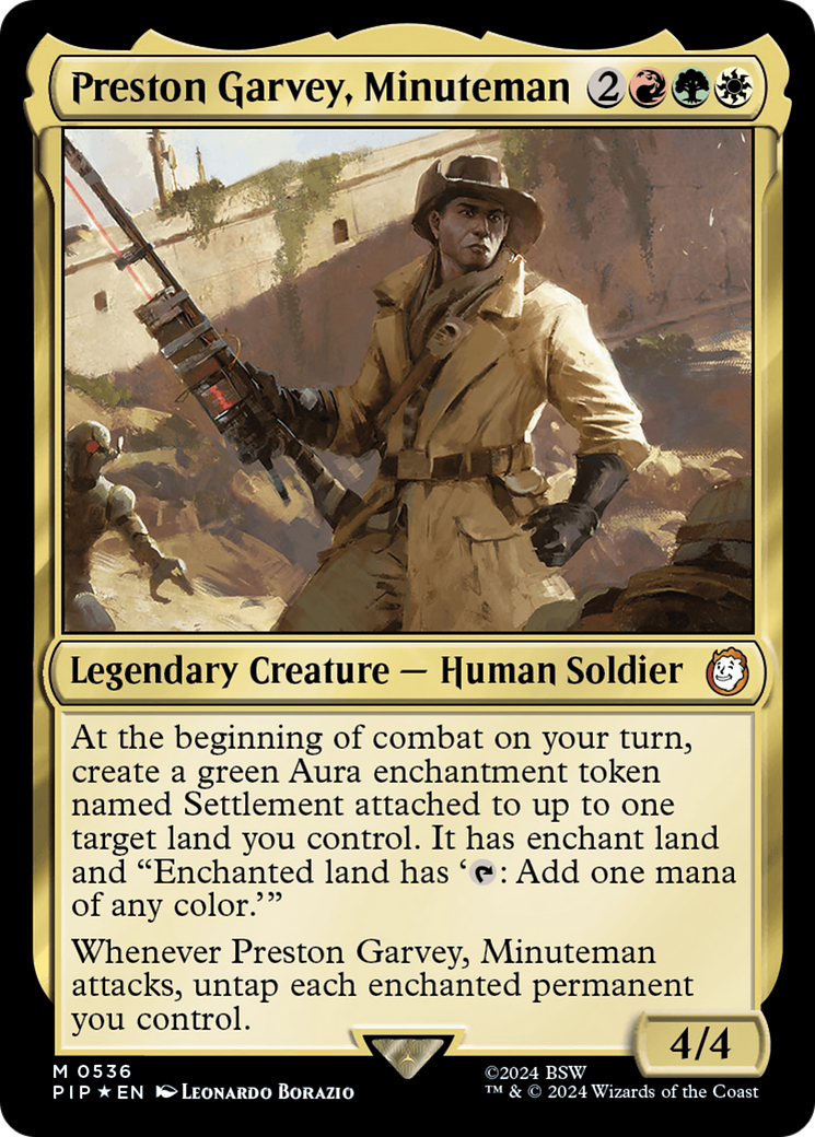 Preston Garvey, Minuteman (Surge Foil) [Fallout] | Gam3 Escape