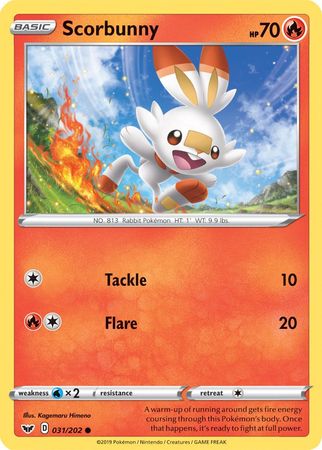 Scorbunny (031/202) (Premium Collection) [Sword & Shield: Base Set] | Gam3 Escape