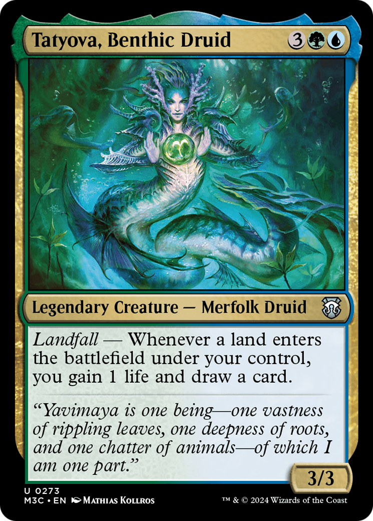 Tatyova, Benthic Druid (Ripple Foil) [Modern Horizons 3 Commander] | Gam3 Escape