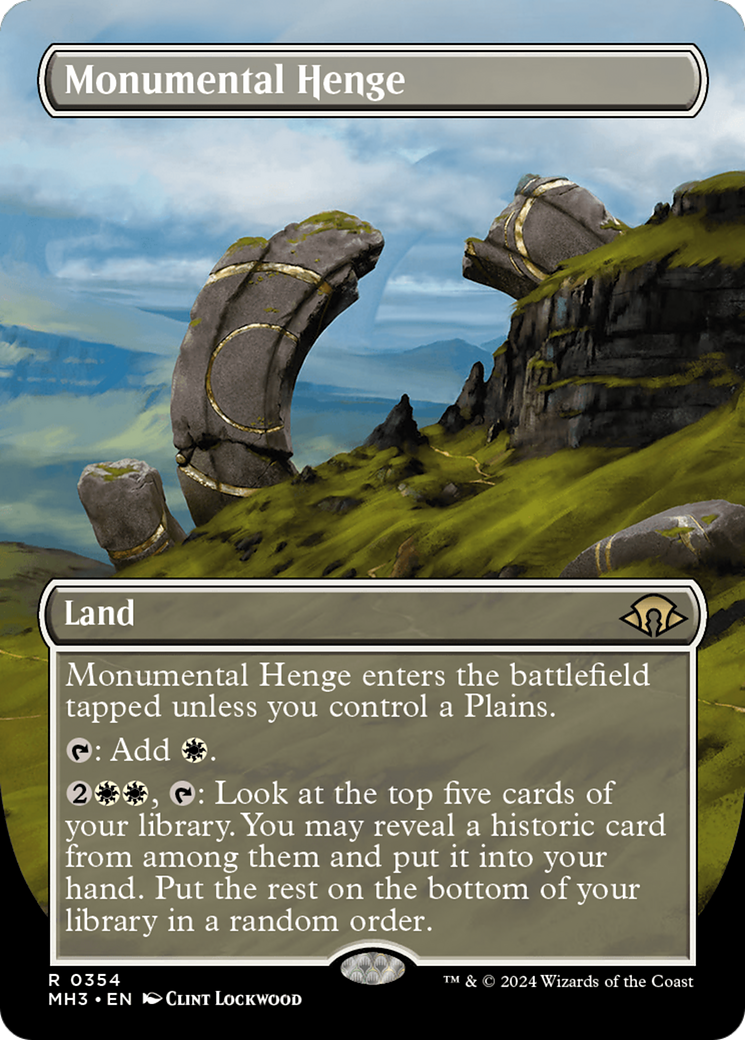 Monumental Henge (Borderless) [Modern Horizons 3] | Gam3 Escape